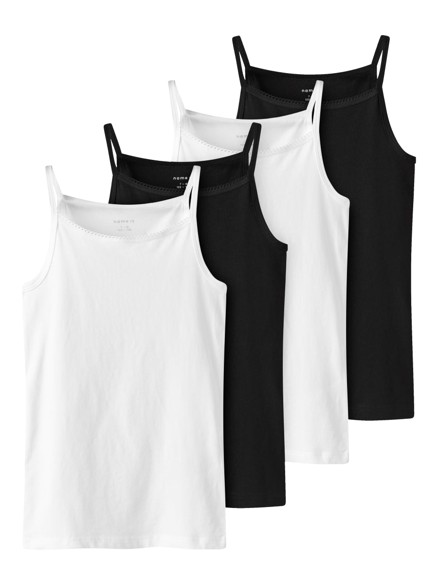 Name it Mädchen Unterhemd Top NKFSTRAP 4er Pack 13243389