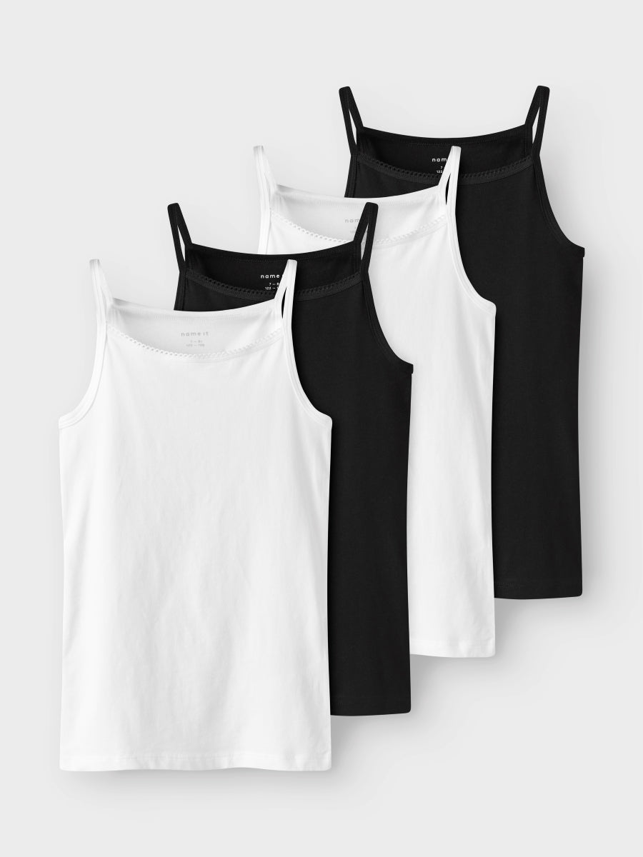Name it Mädchen Unterhemd Top NKFSTRAP 4er Pack 13243389