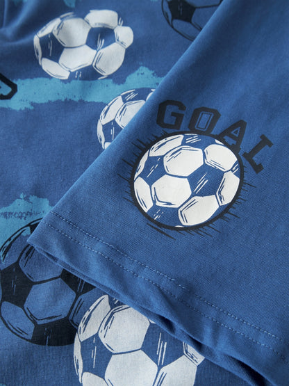 Name it Jungen Schlafanzug kurz NKMNIGHTSET Fußball 13257123