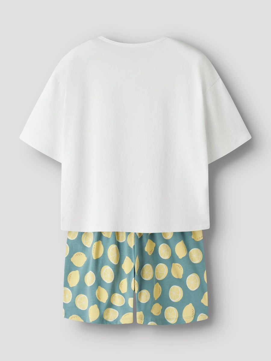 Name it Mädchen Schlafanzug kurz NKFNIGHTSET LEMON 13257118