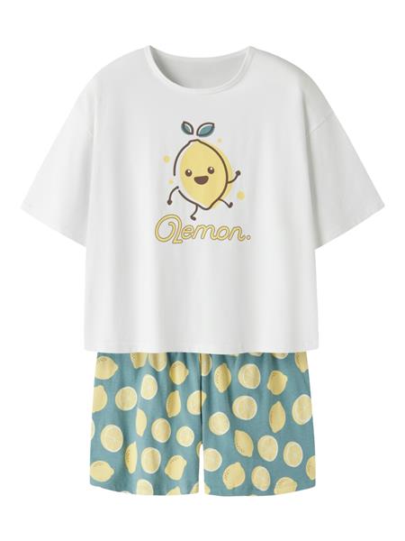Name it Mädchen Schlafanzug kurz NKFNIGHTSET LEMON 13257118