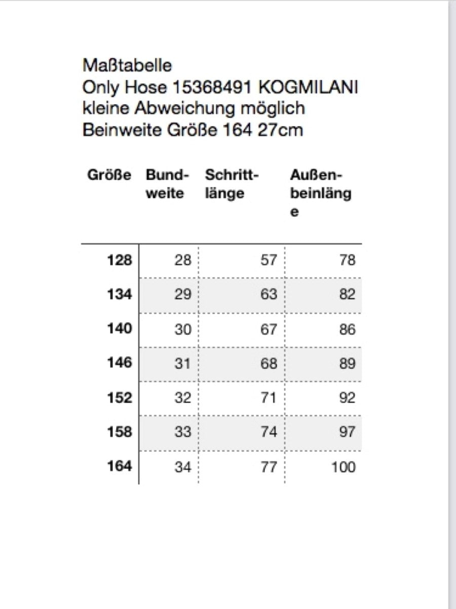 Only Mädchen Hose WIDE PANT Streifen KOBMILANI 15368491