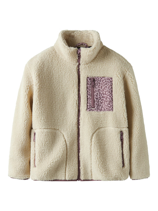 Name it Mädchen Teddyjacke Fleecejacke Übergangsjacke 13237747 NKFMONICA Leo