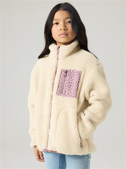 Name it Mädchen Teddyjacke Fleecejacke Übergangsjacke 13237747 NKFMONICA Leo