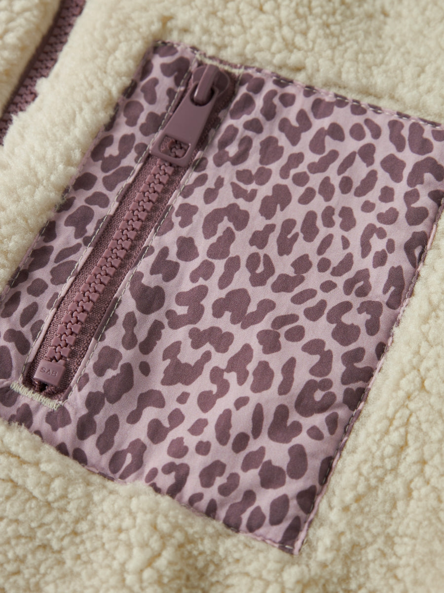 Name it Mädchen Teddyjacke Fleecejacke Übergangsjacke 13237747 NKFMONICA Leo