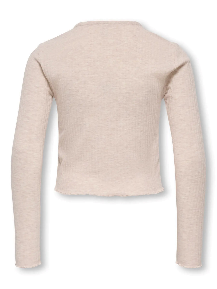 Only Mädchen Langarmshirt Rippshirt Geschenkidee KOGNELLA L/S O-NECK