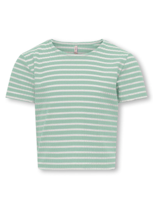 Only Mädchen T-Shirt Rippshirt STRIPED Geschenkidee edel top KOGNELLA