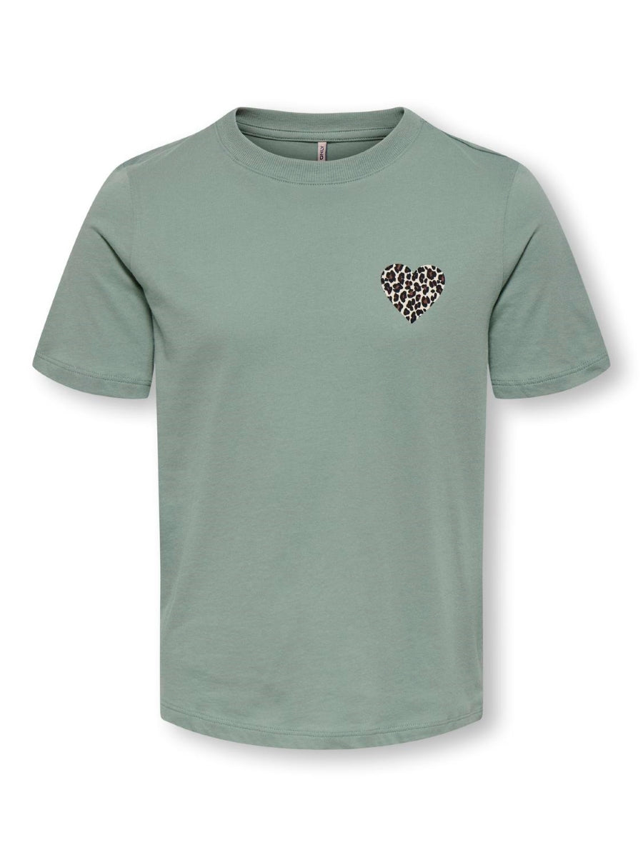 Only Mädchen T-Shirt LEO HEART KOGREXi 15374904