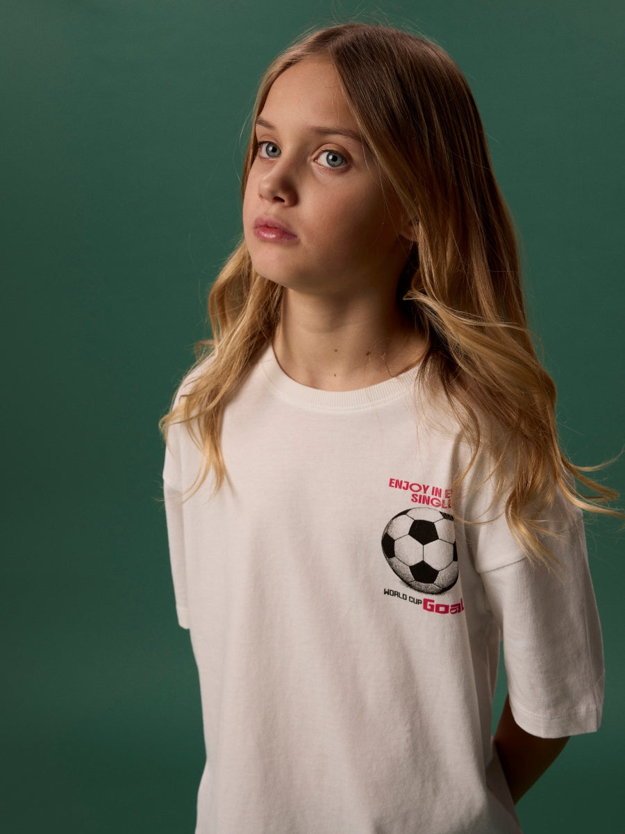 Name it Mädchen T-Shirt Fußball  NKFHANJA 13262733