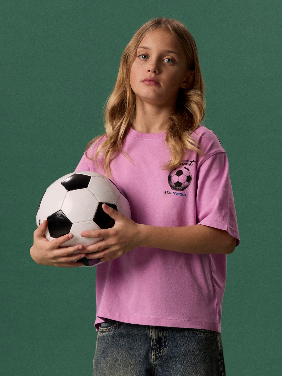 Name it Mädchen T-Shirt Fußball  NKFHANJA 13262733