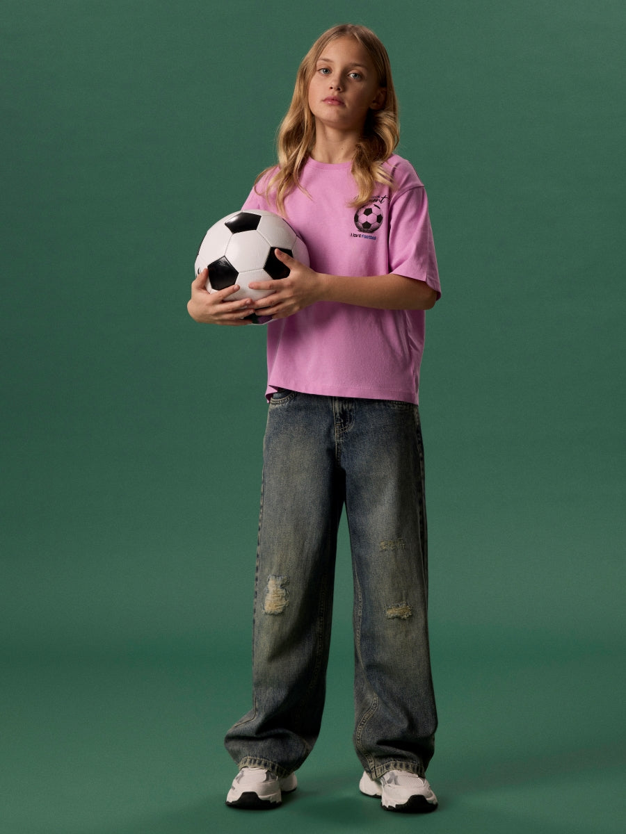 Name it Mädchen T-Shirt Fußball  NKFHANJA 13262733
