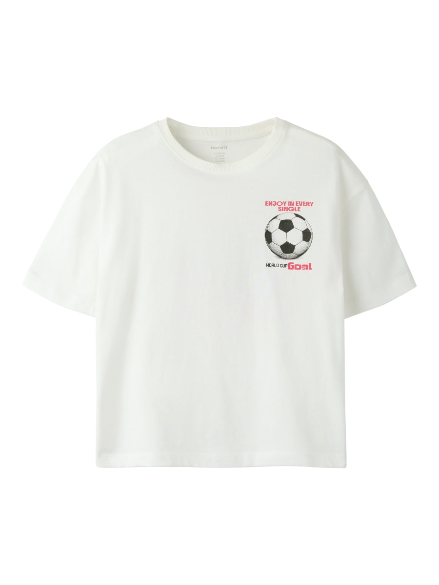 Name it Mädchen T-Shirt Fußball  NKFHANJA 13262733