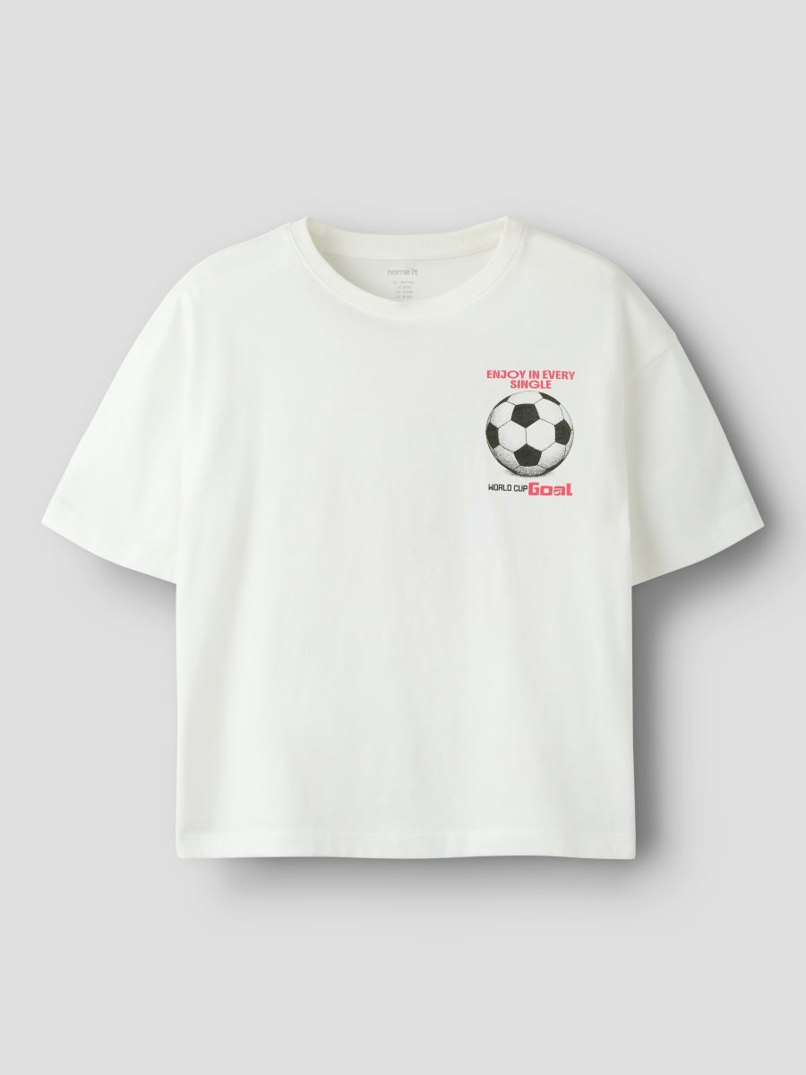 Name it Mädchen T-Shirt Fußball  NKFHANJA 13262733