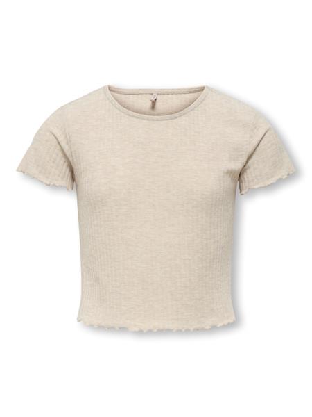 Only Mädchen T-Shirt Rippshirt Geschenkidee edel top KOGNELLA