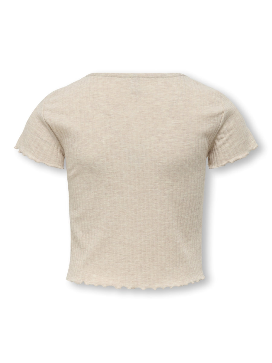 Only Mädchen T-Shirt Rippshirt Geschenkidee edel top KOGNELLA