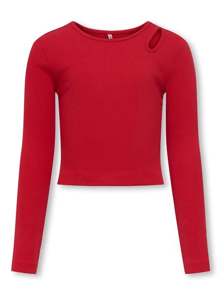 Only Mädchen Langarmshirt Rippshirt KOGNESSA LIFE