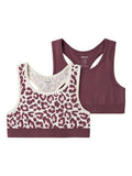 Name it Mädchen Bustier NKFSHORT TOP 2P LEO 13259524