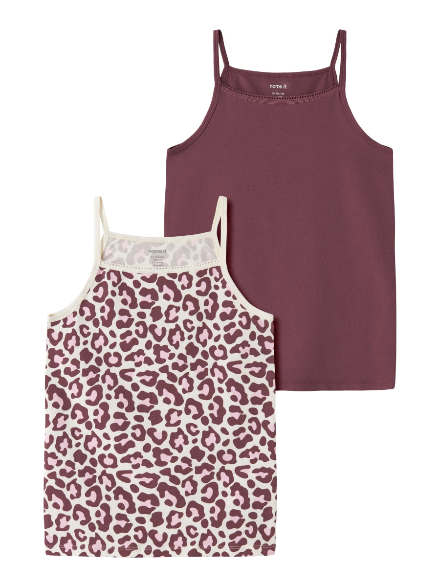 Name it Mädchen Unterhemd Top 2er Pack  NKFSTRAP Leo 13258441
