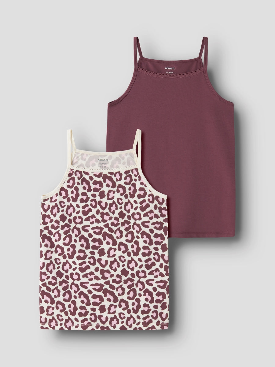 Name it Mädchen Unterhemd Top 2er Pack  NKFSTRAP Leo 13258441