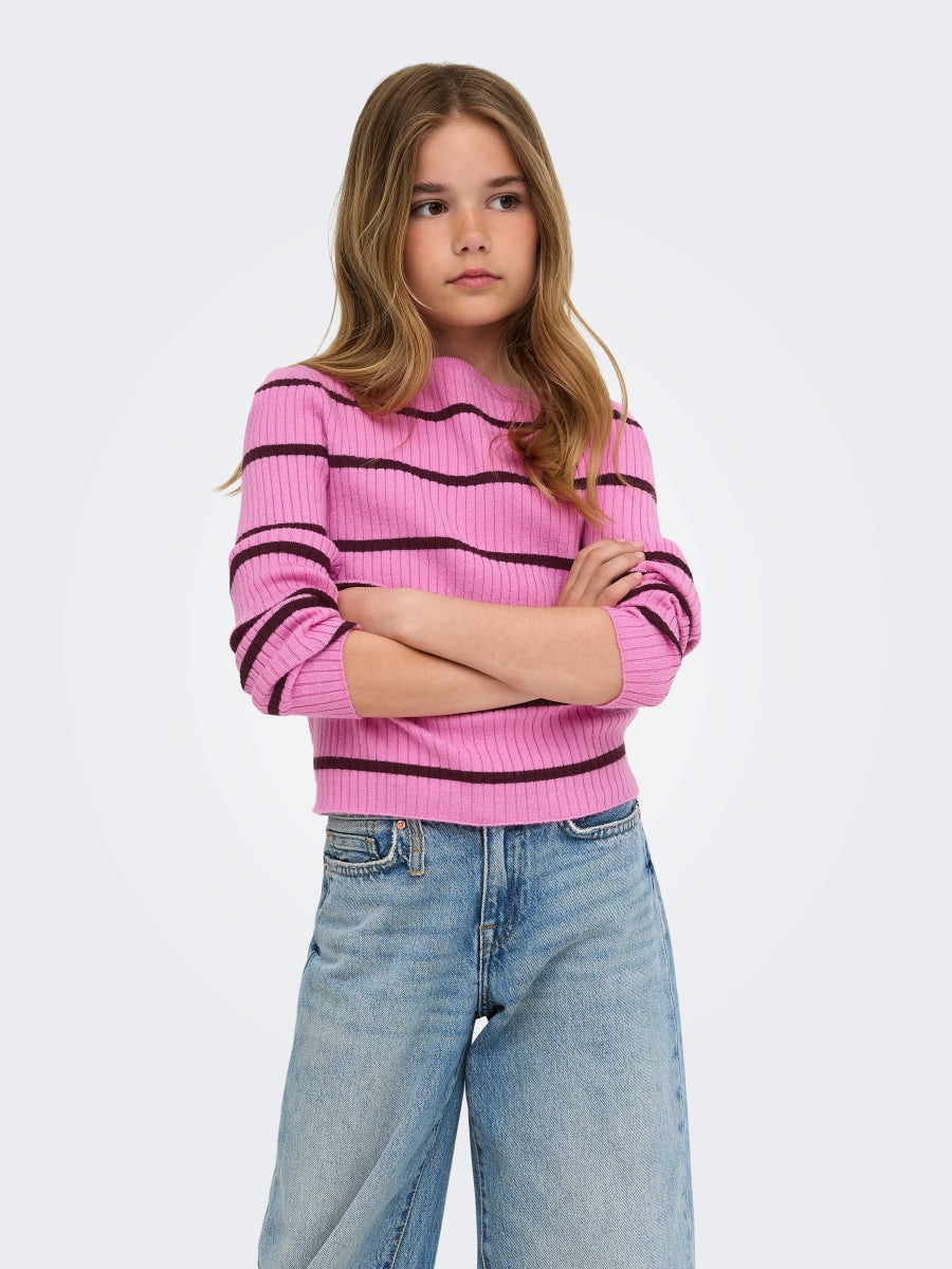 Only Mädchen Strickpulli Streifen KOGIBI 15356902