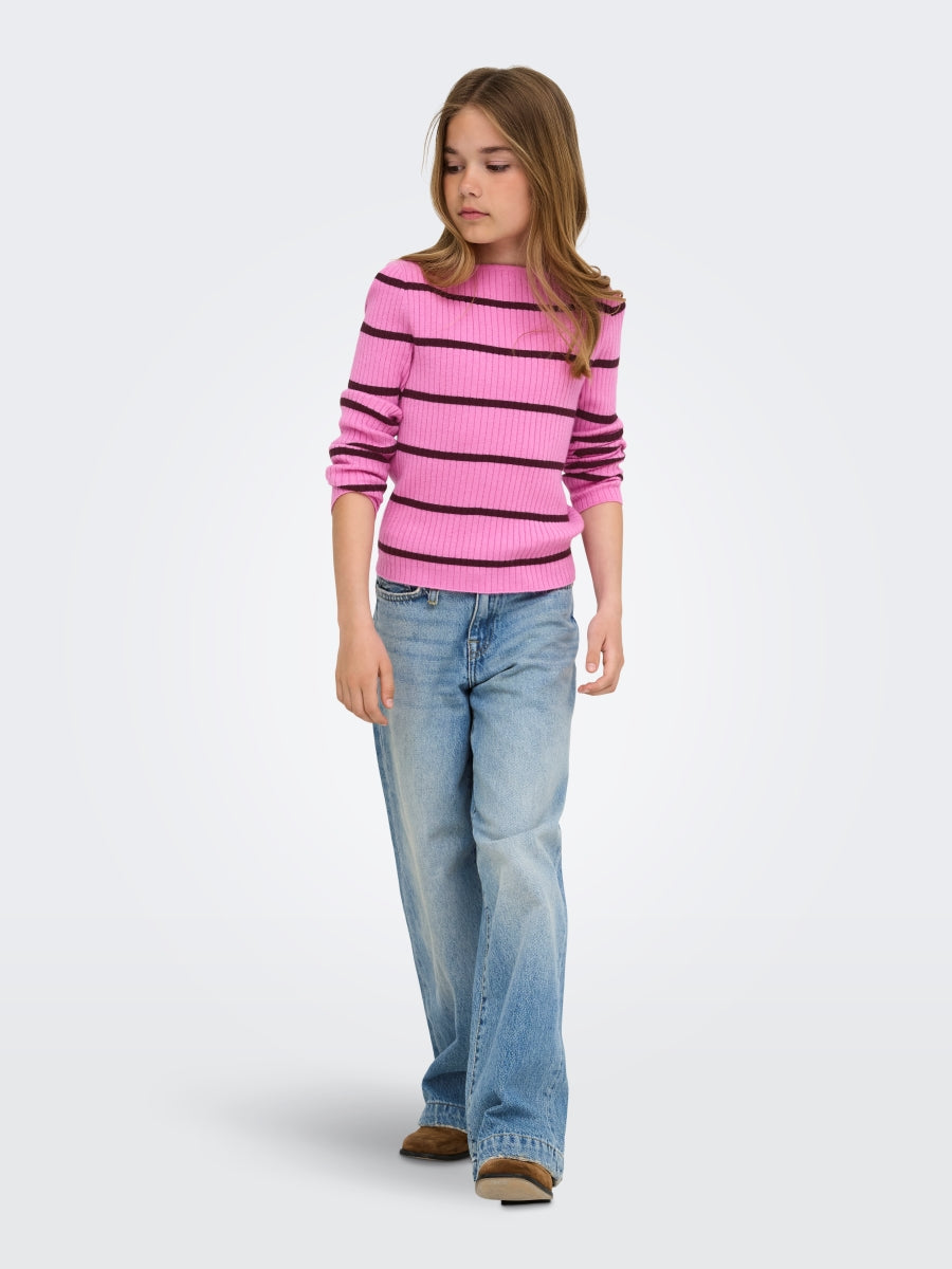 Only Mädchen Strickpulli Streifen KOGIBI 15356902