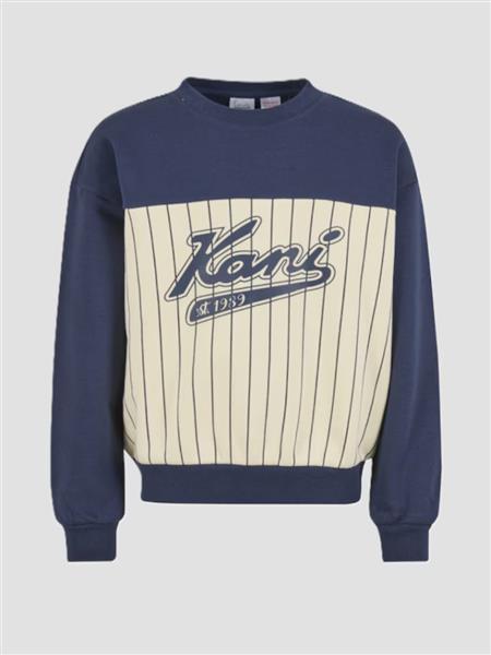 Karl Kani Junior Sweatshirt Varsity Pinstripe 16603