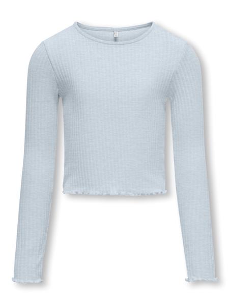 Only Mädchen Langarmshirt Rippshirt Geschenkidee KOGNELLA L/S O-NECK