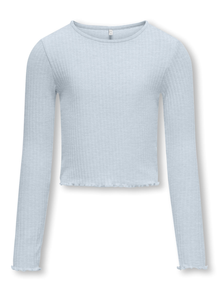 Only Mädchen Langarmshirt Rippshirt Geschenkidee KOGNELLA L/S O-NECK