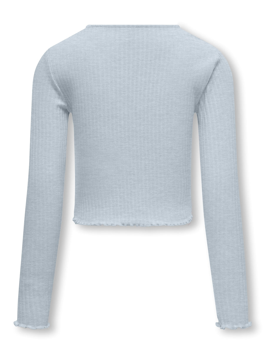 Only Mädchen Langarmshirt Rippshirt Geschenkidee KOGNELLA L/S O-NECK