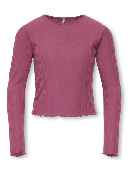 Only Mädchen Langarmshirt Rippshirt Geschenkidee KOGNELLA L/S O-NECK