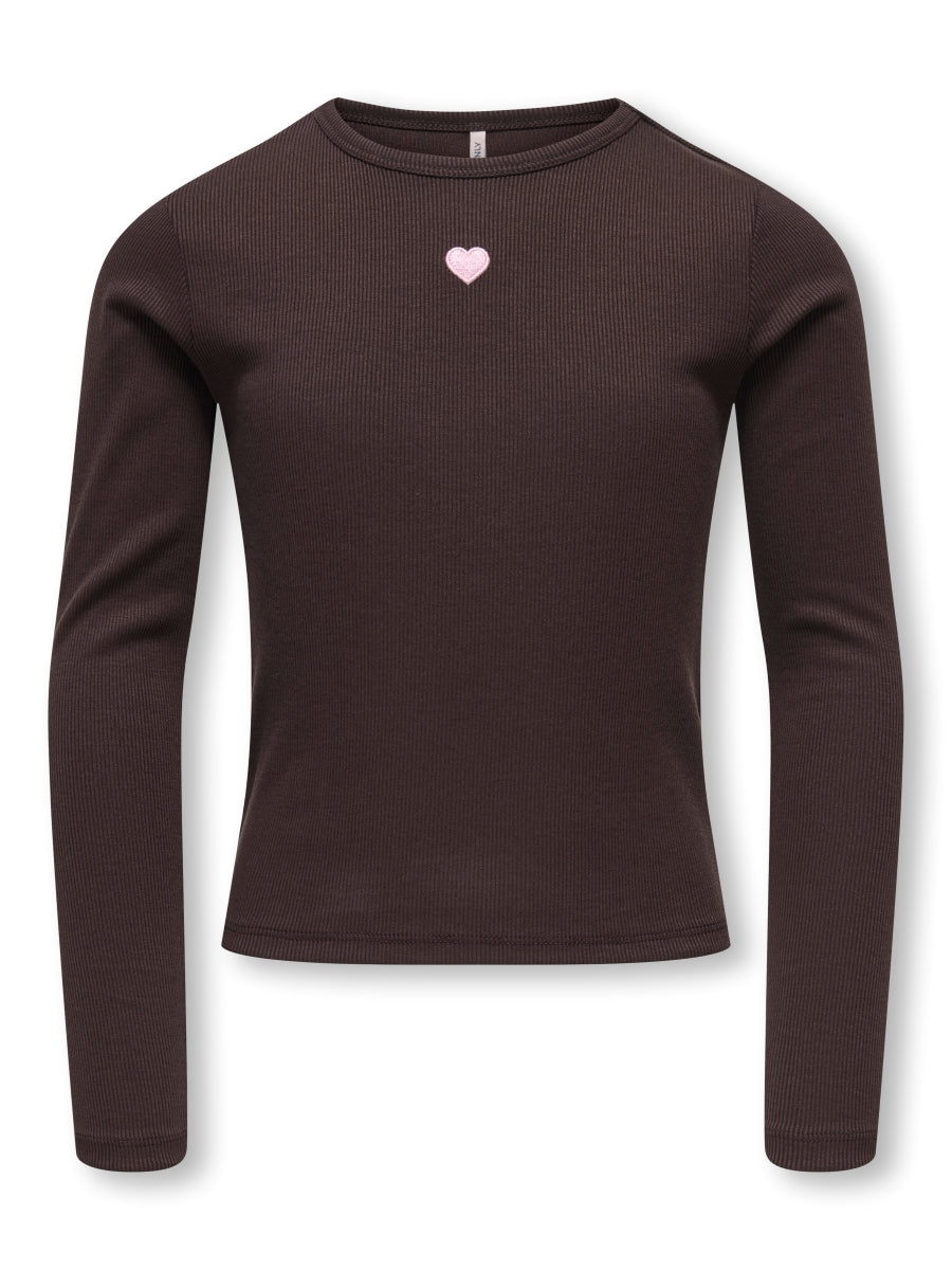 Only Mädchen Langarmshirt Rippshirt KOGELVA 15380016