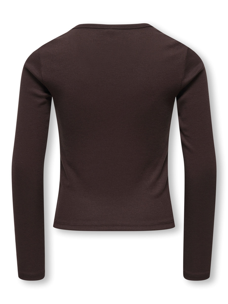 Only Mädchen Langarmshirt Rippshirt KOGELVA 15380016