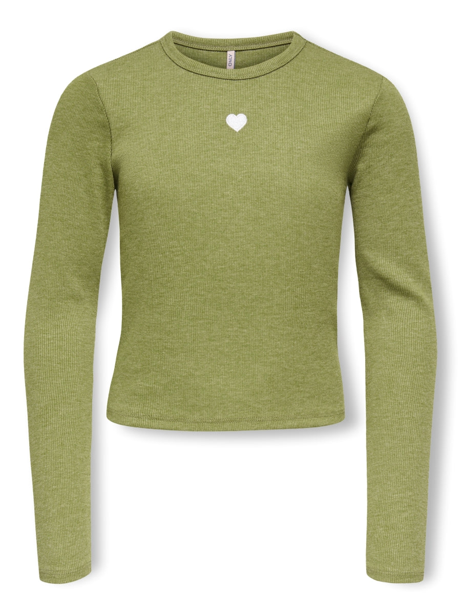 Only Mädchen Langarmshirt Rippshirt KOGELVA 15380016