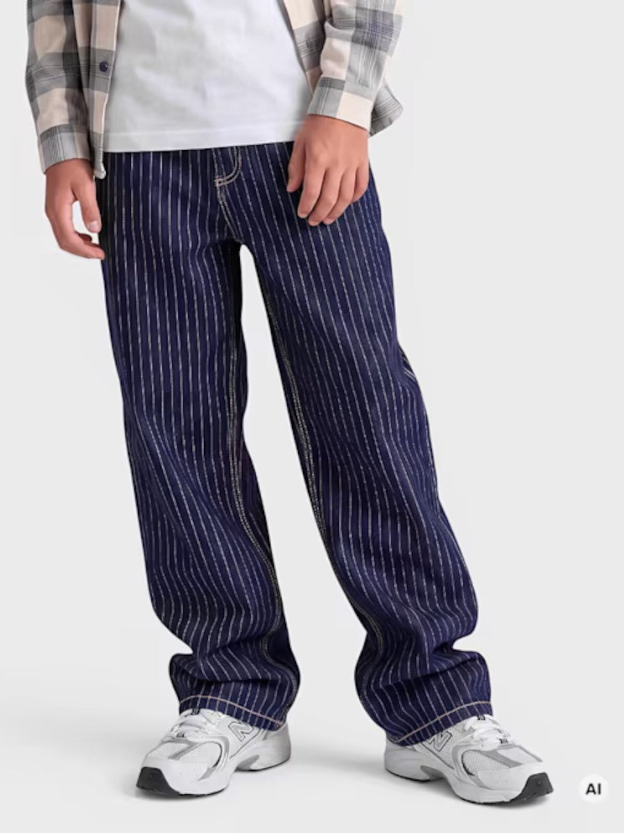 Karl Kani Jungen Baggy Jeans Pinestripe 16667