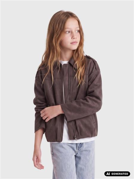 Only Mädchen Jacke Wildlederoptik KOGNIA 15382340