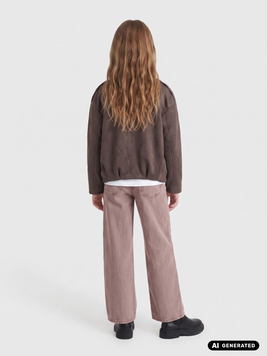 Only Mädchen Jacke Wildlederoptik KOGNIA 15382340
