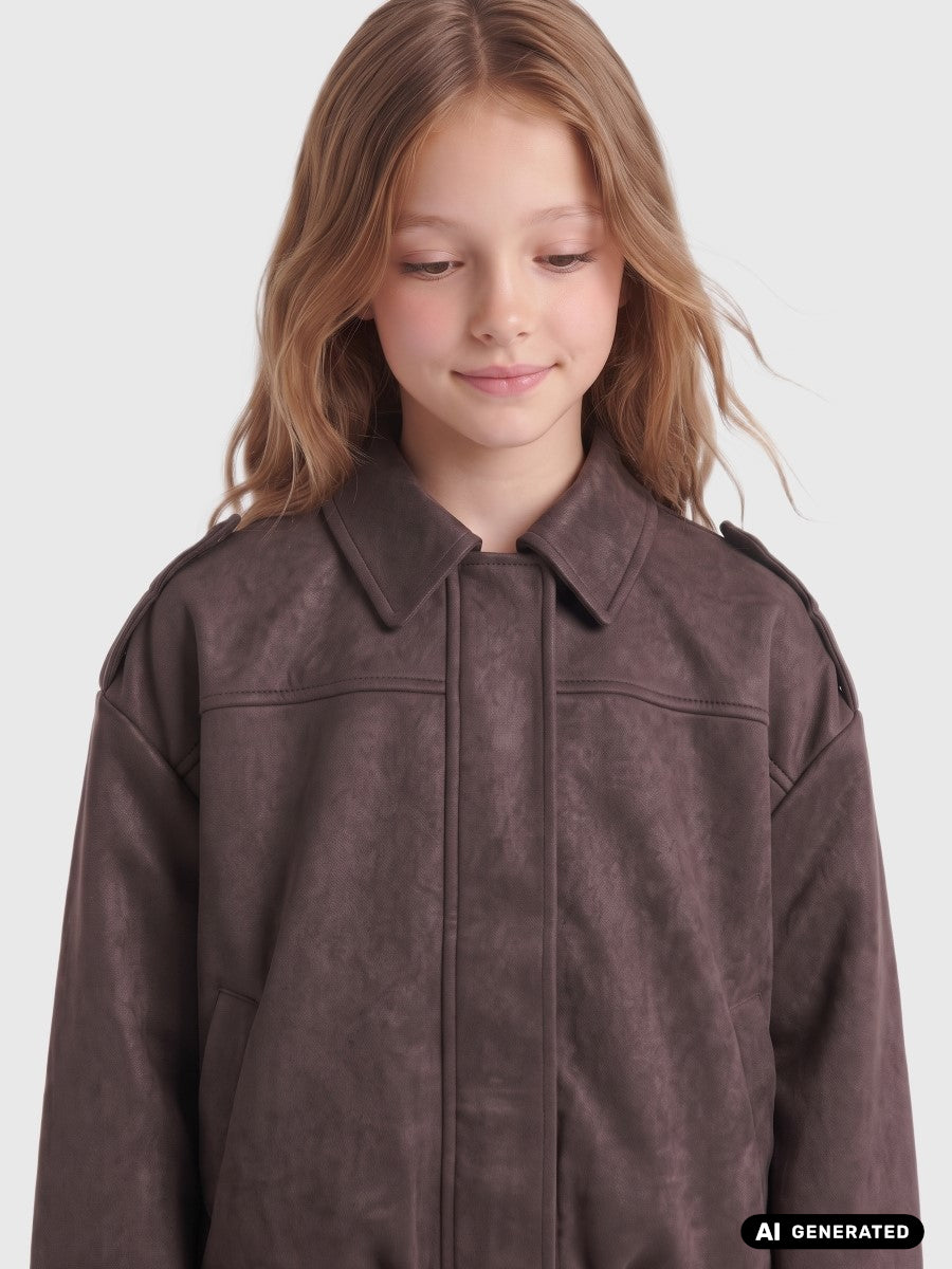 Only Mädchen Jacke Wildlederoptik KOGNIA 15382340
