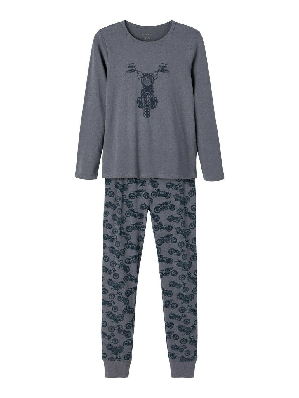 Name it Kinder Schlafanzug Blau Grau Grün hochwertig NKMNIGHTSET