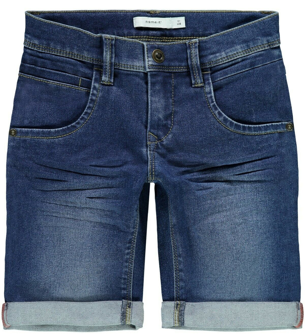 Jungen Jeansshorts kurze Jeans Shorts Blau slim weich schlank edel top